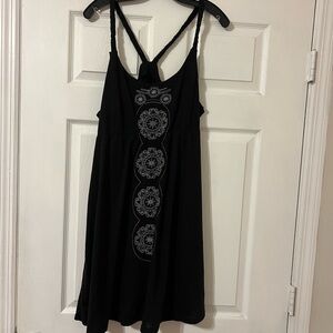 Black Embroidered Sundress
